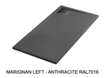 Receveur de douche, sur mesure : Largeur 100 à 300 cm x l. 70 à 150 cm. Bac à douche en résine Akrytan® anti glissant, finition misse, 10 couleurs, Livraison offerte et rapide